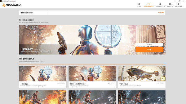 Игра 3DMark, скриншот