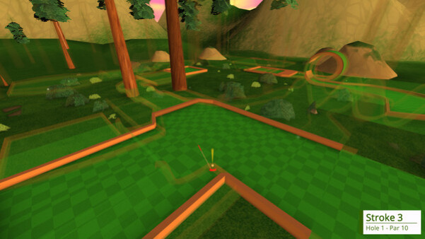 Игра 4D Golf, скриншот