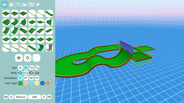 Игра 4D Golf, скриншот