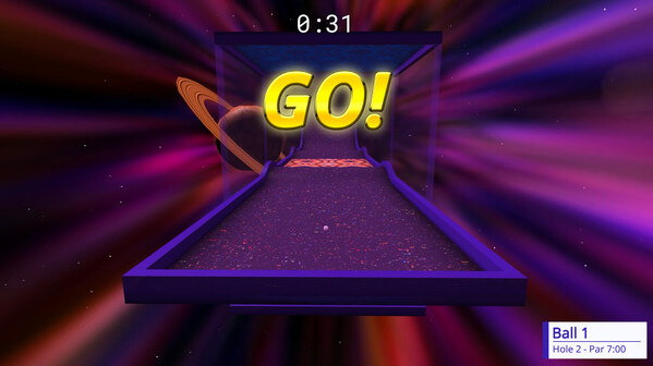 Игра 4D Golf, скриншот