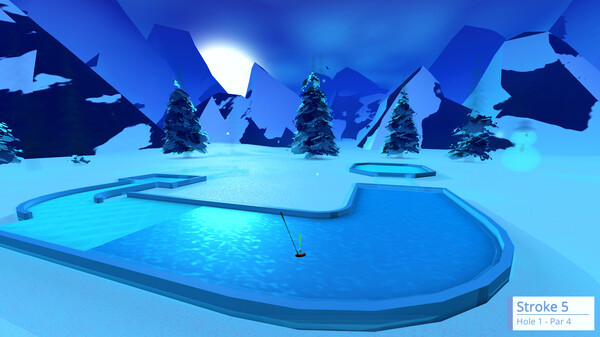 Игра 4D Golf, скриншот