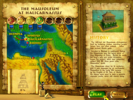 Игра 7 Wonders of the Ancient World, скриншот