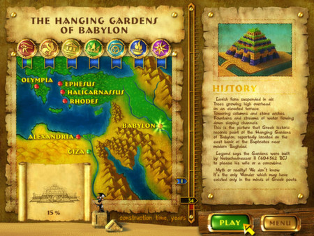 Игра 7 Wonders of the Ancient World, скриншот