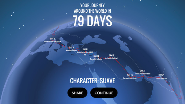 Игра 80 Days, скриншот