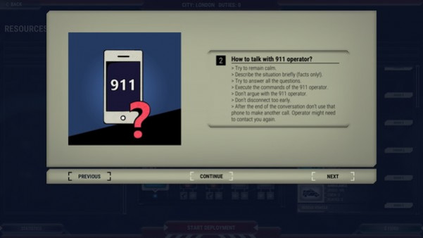 Игра 911 Operator, скриншот