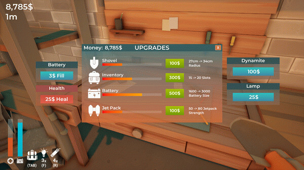 Игра A Game About Digging A Hole, скриншот