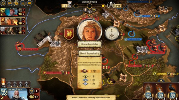 Игра A Game Of Thrones - A Feast For Crows, скриншот