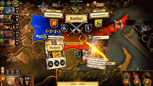 Игра A Game of Thrones: The Board Game - Digital Edition, скриншот