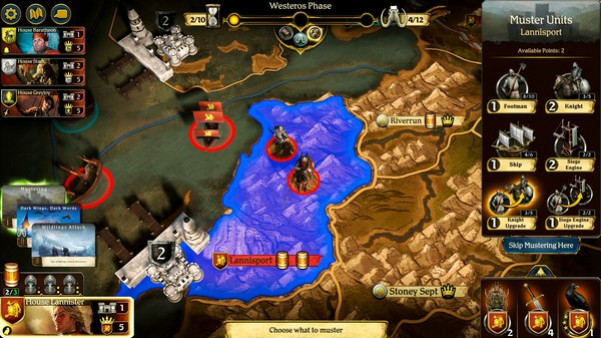 Игра A Game of Thrones: The Board Game - Digital Edition, скриншот