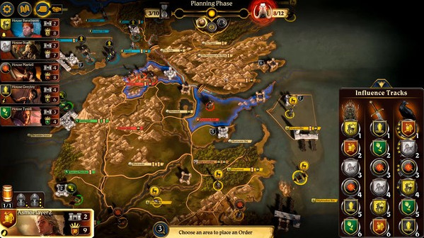 Игра A Game of Thrones: The Board Game - Digital Edition, скриншот