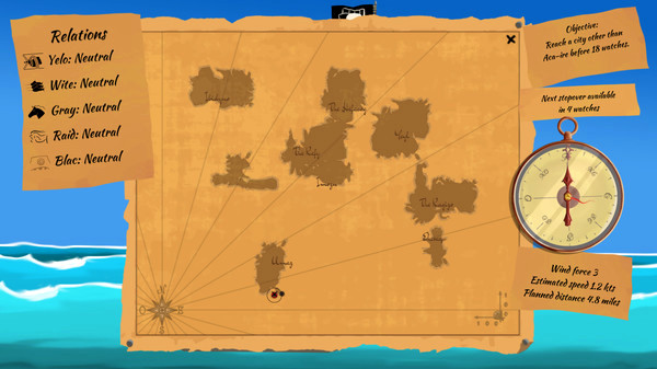Игра A pirate quartermaster, скриншот