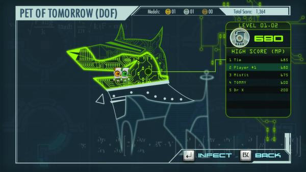 Игра A Virus Named TOM, скриншот