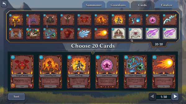 Игра Abalon: Roguelike Tactics CCG, скриншот