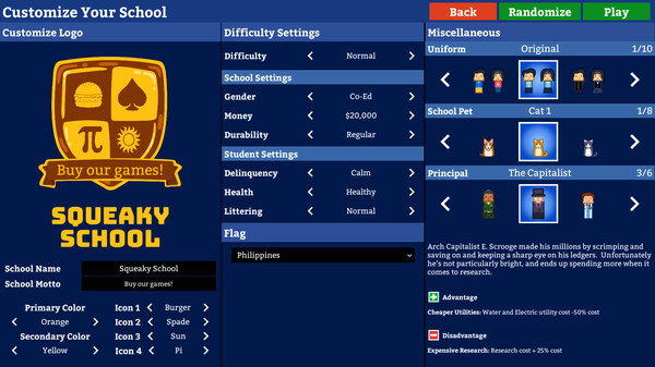 Игра Academia : School Simulator, скриншот