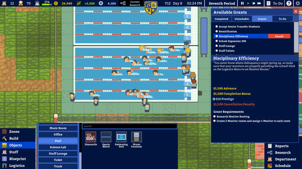 Игра Academia : School Simulator, скриншот