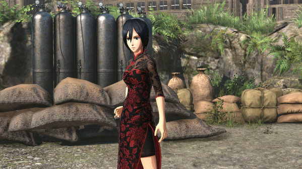 Игра Additional Mikasa Costume: Chinese Dress Outfit, скриншот