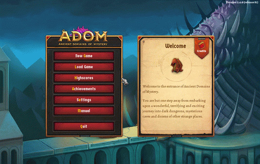 Игра ADOM (Ancient Domains Of Mystery), скриншот
