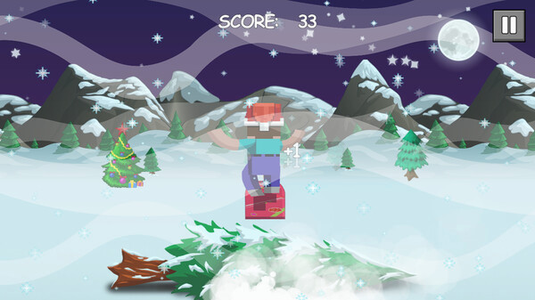 Игра Adventures of a snowboarder, скриншот