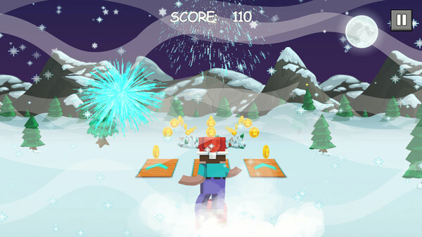 Игра Adventures of a snowboarder, скриншот