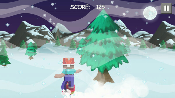 Игра Adventures of a snowboarder, скриншот