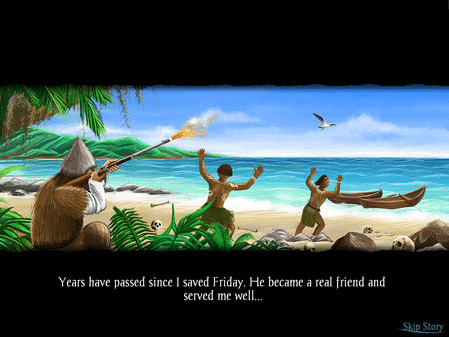 Игра Adventures of Robinson Crusoe, скриншот