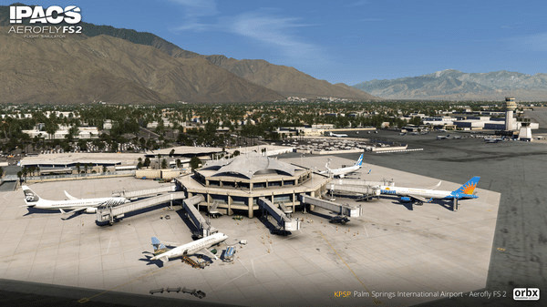 Игра Aerofly FS 2 - Orbx - Palm Springs International Airport, скриншот