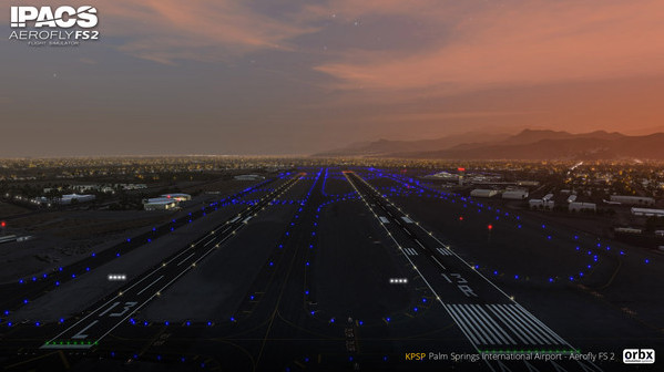 Игра Aerofly FS 2 - Orbx - Palm Springs International Airport, скриншот