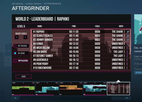 Игра AFTERGRINDER, скриншот