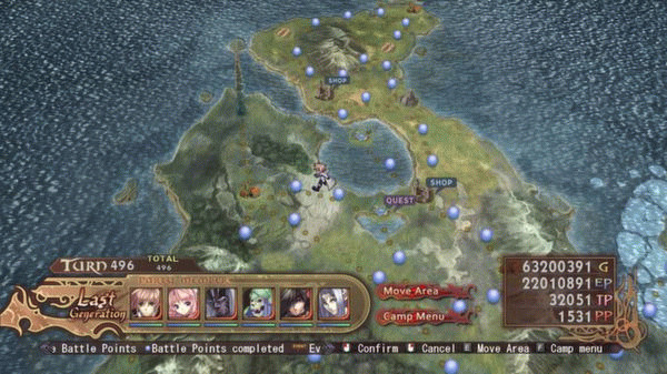 Игра Agarest: Generations of War, скриншот