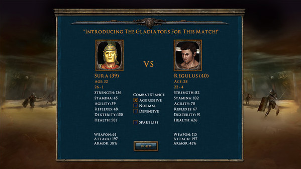 Игра Age of Gladiators, скриншот