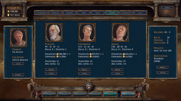 Игра Age of Gladiators, скриншот