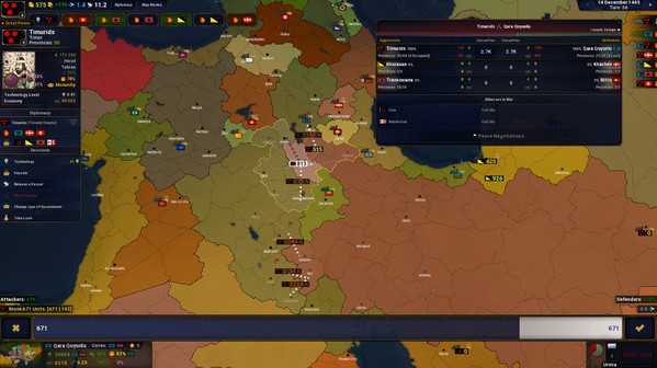 Игра Age of History II, скриншот