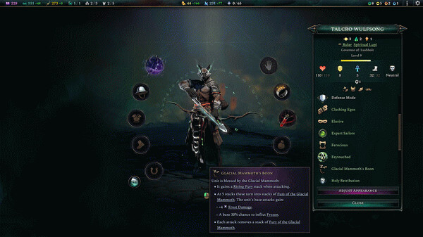 Игра Age of Wonders 4: Primal Fury, скриншот