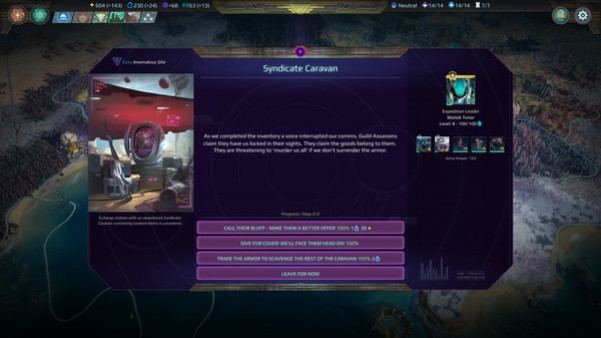 Игра Age of Wonders: Planetfall - Revelations, скриншот