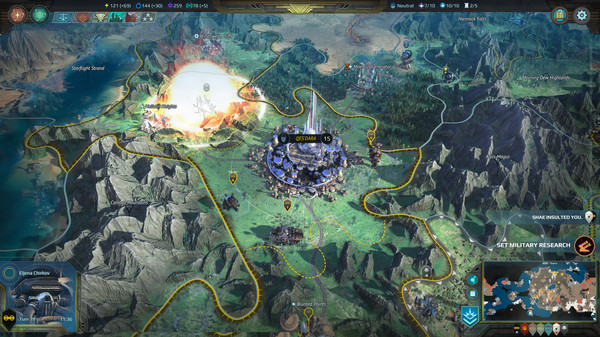 Игра Age of Wonders: Planetfall, скриншот