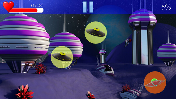 Игра Aim in Space, скриншот