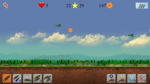 Игра Air defenders, скриншот