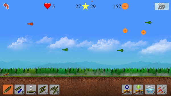 Игра Air defenders, скриншот
