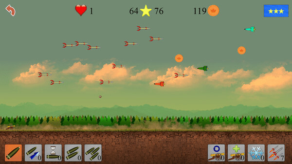 Игра Air defenders, скриншот