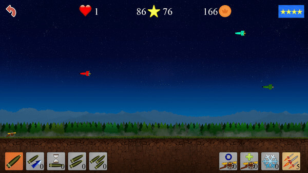 Игра Air defenders, скриншот