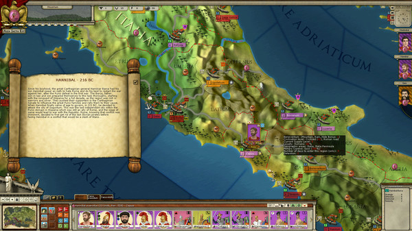 Игра Alea Jacta Est: Hannibal Terror of Rome, скриншот