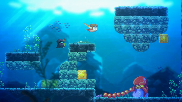 Игра Alex Kidd in Miracle World DX, скриншот