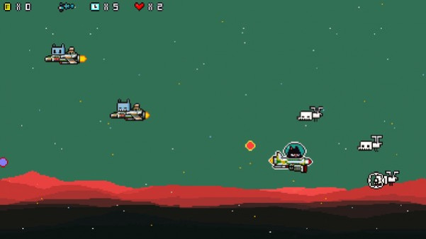 Игра Аlien cat 4, скриншот