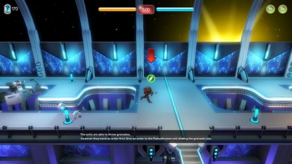 Игра Alien Hallway, скриншот