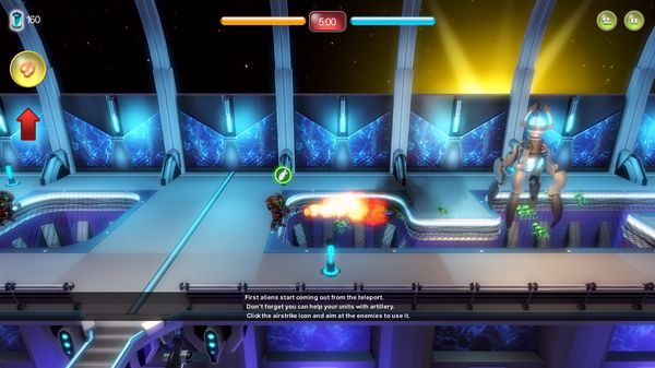 Игра Alien Hallway, скриншот