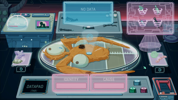 Игра Alien Morgue, скриншот