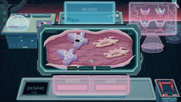 Игра Alien Morgue, скриншот