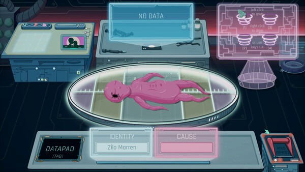 Игра Alien Morgue, скриншот