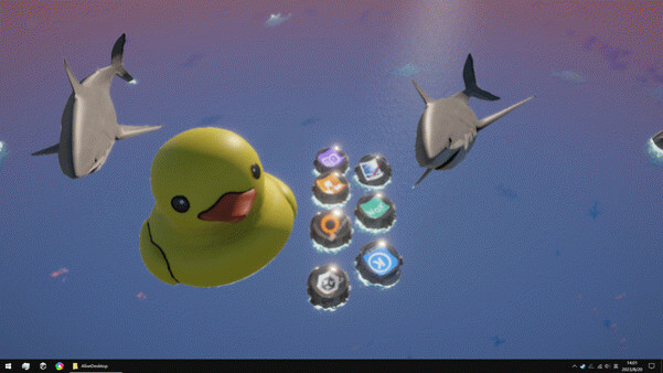 Игра Активный рабочий стол russruss, скриншот