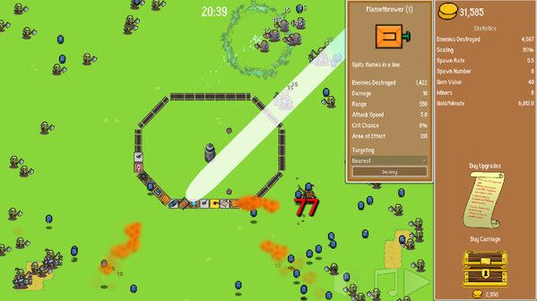 Игра All Aboard! Поезд-Экспресс Обороны, скриншот